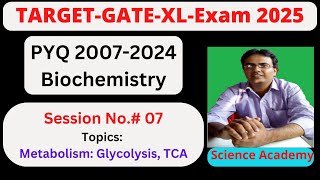 PYQ GATE 20222024 Years on GATEXL Biochemistry S7 Topic Metabolism Glycolysis TCA ETS etc [upl. by Belda666]