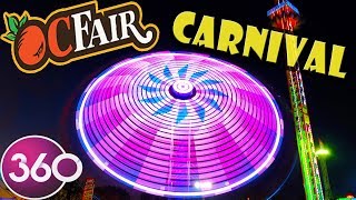 OC Fair 2018 Carnival Rides in 360 Video [upl. by Runstadler76]