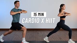 15 MIN CARDIO HIIT Workout  Full Body No Equipment [upl. by Ludovika]