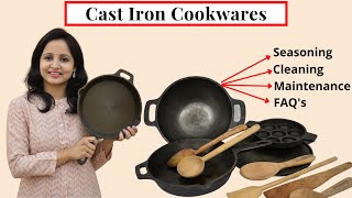 Seasoning amp Maintaining Cast Iron Cookware  How to Use amp Care for Cast Iron Cookware  Urban Rasoi [upl. by Namzed]