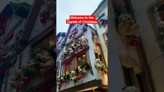 Strasbourg France is the Capital of Christmas🎄🎅Visit the adorable holiday markets christmas [upl. by Angelle]