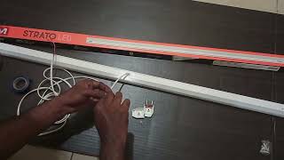 GM Strato LED 20W Tube Light UnBoxing and Wire Connection [upl. by Noemad]