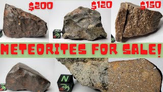 Meteorites for Sale Unclassified  Buy Real Meteorites from Space Three NWA Chondrite Meteorites [upl. by Libbna407]