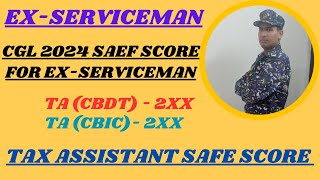 ssc cgl  Safe Score for Exserviceman in CGL 2024 ssc cgl2024 cutoff exserviceman fojtantra [upl. by Slrahc]