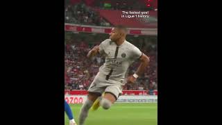 The fastest goal in Ligue 1 history  mbappe messi neymar football futbol edit viralvideo [upl. by Demah]