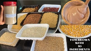 How To Make Tom Brown Cereal For Weight Gain Baby Weight Gain Food [upl. by Sirac270]