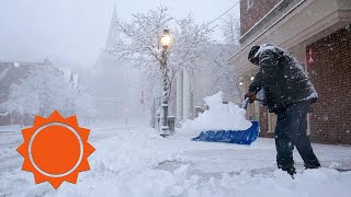 First snowstorm of the year hits Washington DC  AccuWeather [upl. by Lissie]