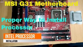 How to INSTALL INTEL LGA  775  945  Processor  Core2Duo  Dual Core  Quad CoreG31 LGA775 Hindi [upl. by Abercromby]