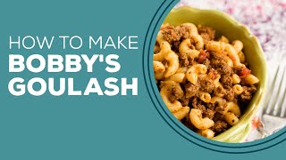 Blast from the Past Bobbys Goulash Recipe  Ground Beef Dinner Recipes [upl. by Stets428]