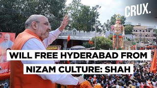 Amit Shah Vows To Convert Hyderabad Into Mini India As The City Polls Get National Flavour [upl. by Naitsabes]