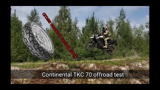 Continental TKC 70 offroad test Triumph Tiger 800 xc [upl. by Mauer]