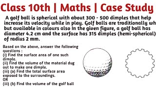 A golf ball is spherical with about 300  500 dimples that help increase its velocity while in play [upl. by Ferrick]