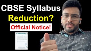 CBSE Syllabus Reduction  Official Notice  AD Classes [upl. by Nylednarb64]