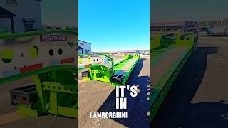 Fontaine Workhorse 55LCC 55ton Lowboy 18quot deck height Lambo Green trucking heavyhaul [upl. by Acimat]