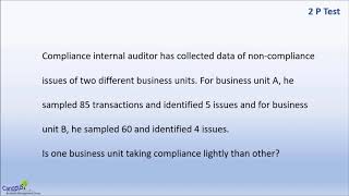 2P Test in Minitab [upl. by Cilurzo]