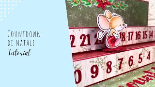 TUTORIAL Countdown di Natale  timbripedine DIY [upl. by Atnaloj10]