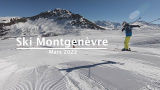 Ski Montgenèvre Alpes France 🇫🇷  Mars 2022 GoPro [upl. by Okwu526]