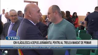 ION VLĂDULESCU A DEPUS JURĂMÂNTUL PENTRU AL TREILEA MANDAT DE PRIMAR [upl. by Ardnosac]