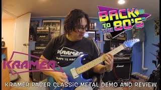 Kramer Pacer Classic 2024  Guitar Metal Demo and Review [upl. by Sardse325]