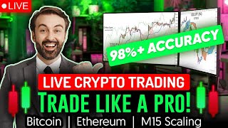 Live Crypto Trading Bitcoin amp Ethereum  Live BTC ETH Scalping 21102024 [upl. by Nnitsuj]