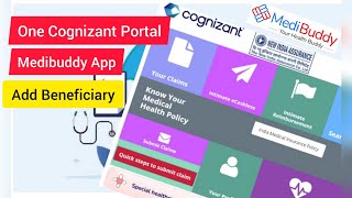 Cognizant Medibuddy App  Add Beneficiary  2022  one cognizant portal  Medibuddy [upl. by Staten]