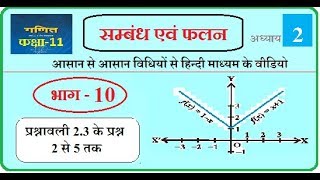 Class 11th Maths chapter 2 Relations and Functions हिन्दी माध्यम  Part10 [upl. by Eiramyelhsa]