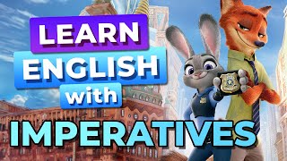 IMPERATIVOS en Inglés en Zootopia 5x  Aprende Inglés con Zootopia [upl. by Hafler]