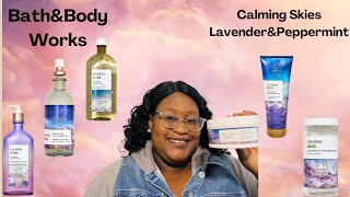 BathampBodyWorks Calming Skies LavenderampPeppermint Review😊💕 [upl. by Sunny465]