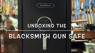 Unboxing amp first look at the Blacksmith gun safe pretty heavy duty [upl. by Sasnett]