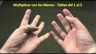 Multiplicar con las Manos  Las Tablas del 1 a 5 [upl. by Georgianna]