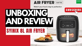 Syinix Air Fryer Unboxing amp REVIEW  Made Roasted Plantain bolee  Overall Performance airfryer [upl. by Hamitaf857]