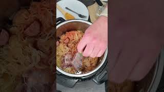 Bigos na żeberkach Przygotowanie w 10 minut shorts gotowanie food bigos [upl. by Migeon]