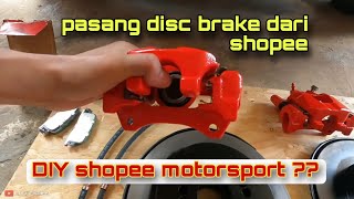 Lagi DIY Myvi pasang disc brake belakang Toyota Wish 11 inch [upl. by Sudbury61]