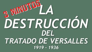 1919  1936 Las 4 decisiones de Hitler que destruyeron el Tratado de Paz de Versalles en 3 minutos [upl. by Burn]