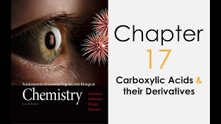 Chapter 17  Carboxylic Acids amp their Derivatives [upl. by Lorianne]