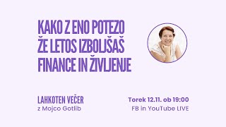 Kako z ENO potezo TAKOJ izboljšaš FINANCE in ŽIVLJENJE [upl. by Jann]