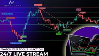 Live Bitcoin amp Ethereum 15 Min Signals And Technical Analysis ChartPrime [upl. by Buine778]