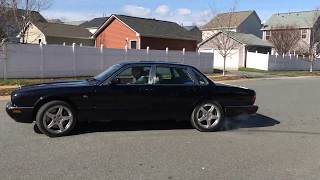 2003 Jaguar XJR Supercharged Burnout amp Takeoff [upl. by Tur]