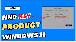 How to Find Product Key for Windows 11  How to Find Windows 10 Product Key [upl. by Chaing]