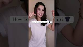 Another Way of How To Crop Your TShirt 👕 Subscribe👆 for more hacks [upl. by Tillio]