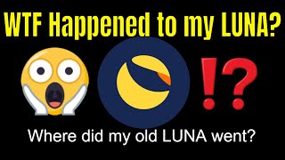 WTF Happened To My LUNA Day One of the New Terra LUNA airdrop Where did my old LUNA went [upl. by Trella]