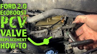 Ford 20 Ecoboost PCV Valve Replacement HowTo [upl. by Peder]