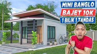 Design Rumah Bajet 10k  1 bilik tidur 1 bilik air 5x7 Meter [upl. by Llerod]