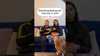 Watching Bollywood with my Indian wife Part 2 the songs  shorts bollywood indianitalian funny [upl. by Snej]