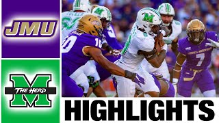 James Madison vs Marshall Highlights I College Football Week 8  2023 College Football [upl. by Nohsyar]