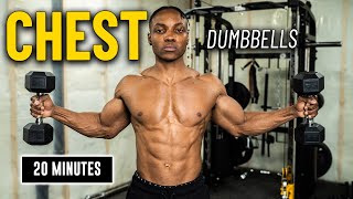 20 Minute Dumbbell Chest Workout  Build amp Burn 1 [upl. by Ivz]