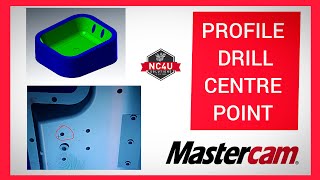 How to select drill center point in Profile Areas in Mastercam  CoimbatoreChennaiBangalore5Axis [upl. by Larisa]