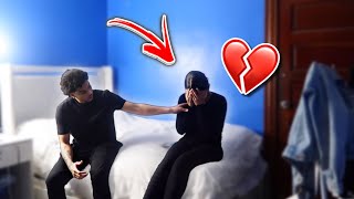 Telling my girlfriend I got ANOTHER GIRL PREGNANT prank she cried💔 [upl. by Ailima]