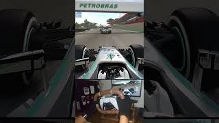 Double Overtaking in Interlagos  lewishamilton formula1 f1 formulaone mercedes [upl. by Chuipek]