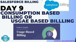 DAY 9  CONSUMPTION BASED BILLING OR USAGE BASED BILLING  GOPAL SALESFORCE  SALESFORCE BILLING [upl. by Thorne]